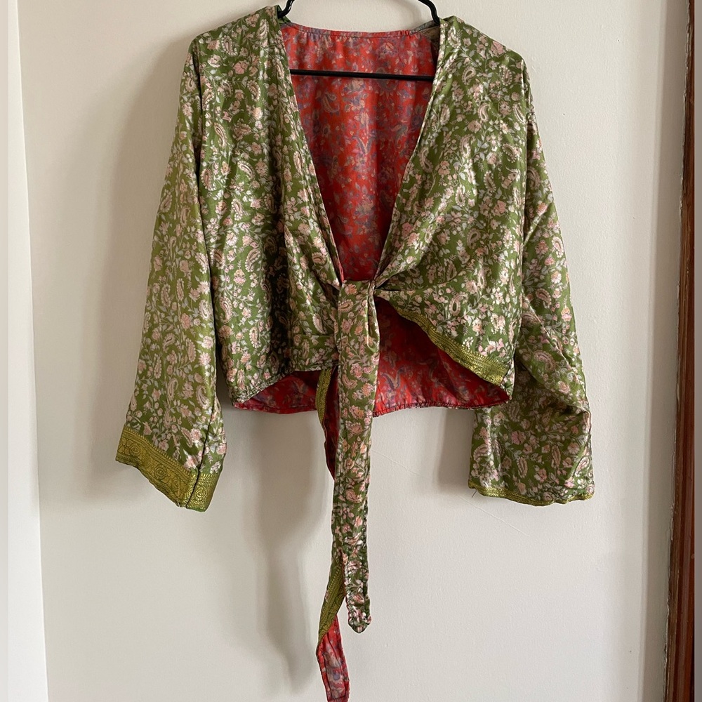 Vintage Floral Kimono Top